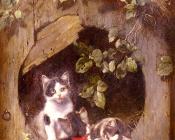 顽皮的小猫 - 朱利叶斯·亚当